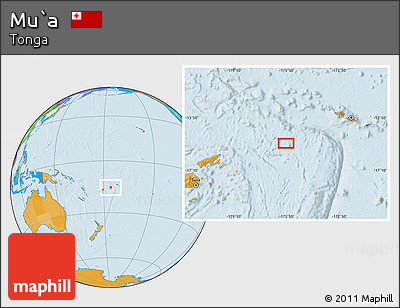 Political Location Map of Mu`a