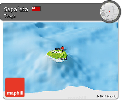 Physical Panoramic Map of Sapa`ata