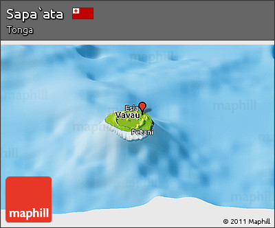 Physical Panoramic Map of Sapa`ata