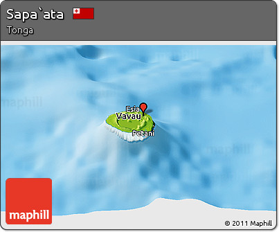 Physical Panoramic Map of Sapa`ata