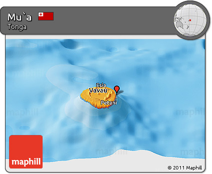 Political Panoramic Map of Mu`a