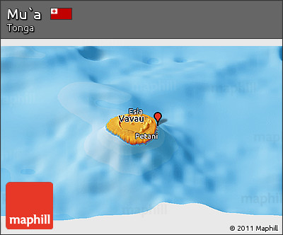 Political Panoramic Map of Mu`a
