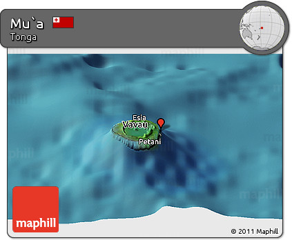 Satellite Panoramic Map of Mu`a