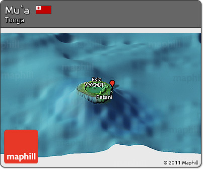 Satellite Panoramic Map of Mu`a