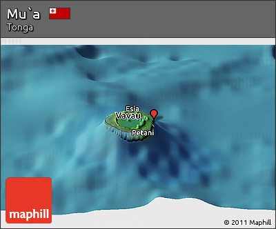 Satellite Panoramic Map of Mu`a