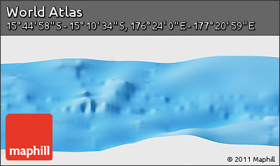Physical Panoramic Map of the Area around 15° 27' 46" S, 176° 52' 30" E