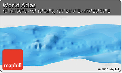 Political Panoramic Map of the Area around 15° 27' 46" S, 176° 52' 30" E