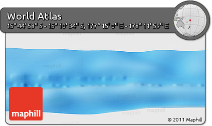Physical Panoramic Map of the Area around 15° 27' 46" S, 177° 43' 29" E