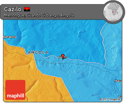 Political 3D Map of Cazilo
