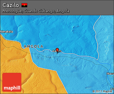 Political 3D Map of Cazilo