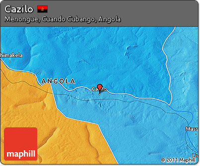 Political 3D Map of Cazilo