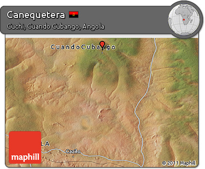 Satellite 3D Map of Canequetera