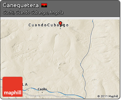Shaded Relief 3D Map of Canequetera