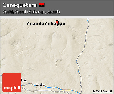 Shaded Relief 3D Map of Canequetera