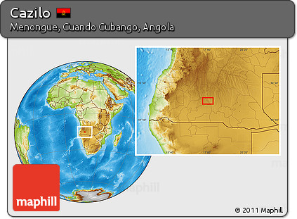 Physical Location Map of Cazilo