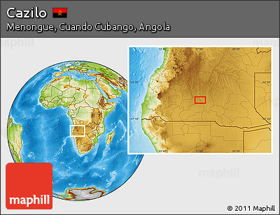 Physical Location Map of Cazilo