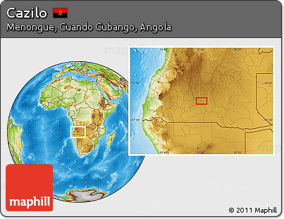 Physical Location Map of Cazilo