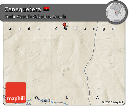 Shaded Relief Map of Canequetera