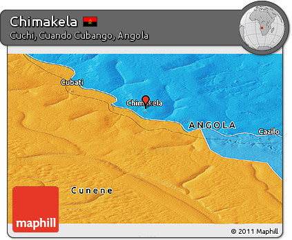 Political Panoramic Map of Chimakela