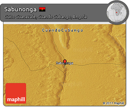 Physical 3D Map of Sabunonga