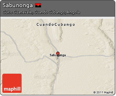 Shaded Relief 3D Map of Sabunonga