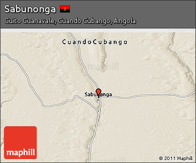 Shaded Relief 3D Map of Sabunonga