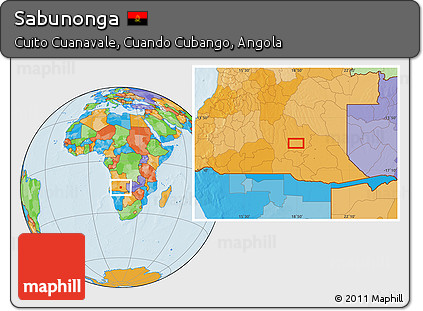 Political Location Map of Sabunonga