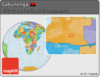 Political Location Map of Sabunonga
