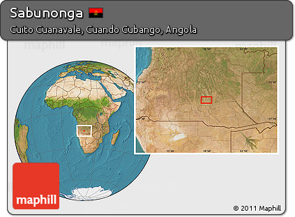 Satellite Location Map of Sabunonga