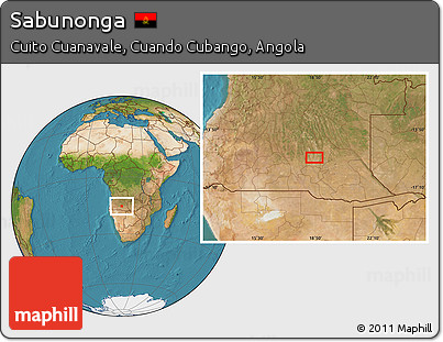Satellite Location Map of Sabunonga
