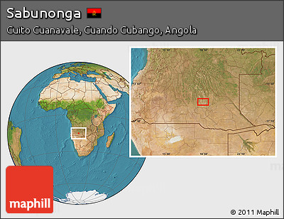 Satellite Location Map of Sabunonga