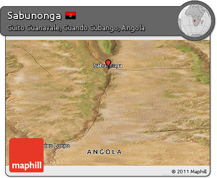 Satellite Panoramic Map of Sabunonga