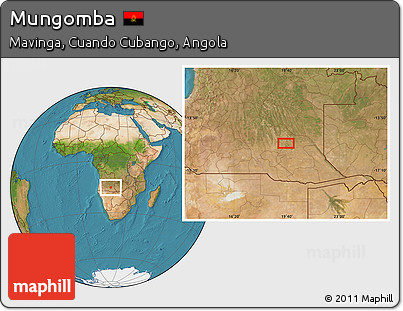 Satellite Location Map of Mungomba