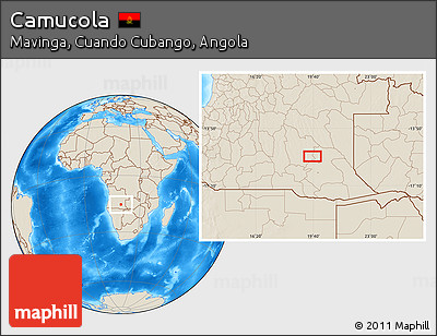 Shaded Relief Location Map of Camucola
