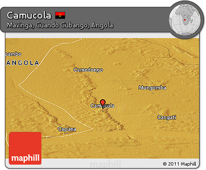 Physical Panoramic Map of Camucola
