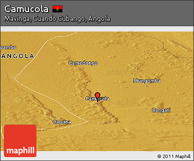 Physical Panoramic Map of Camucola