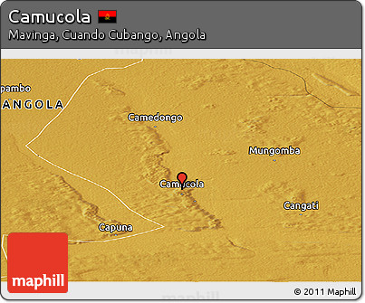 Physical Panoramic Map of Camucola