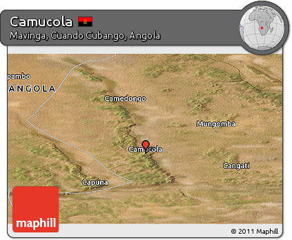 Satellite Panoramic Map of Camucola
