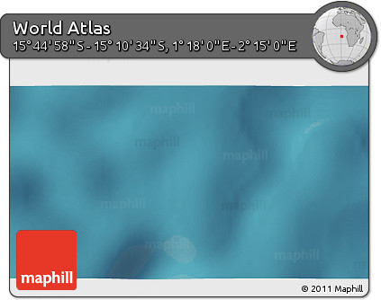 Satellite 3D Map of the Area around 15° 27' 46" S, 1° 46' 29" E