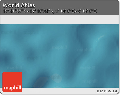 Satellite 3D Map of the Area around 15° 27' 46" S, 1° 46' 29" E