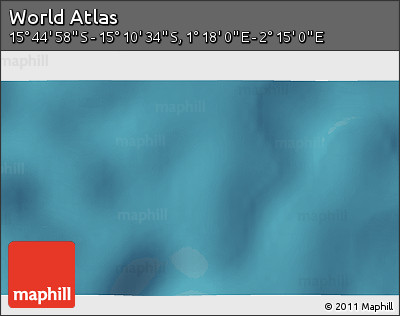 Satellite 3D Map of the Area around 15° 27' 46" S, 1° 46' 29" E