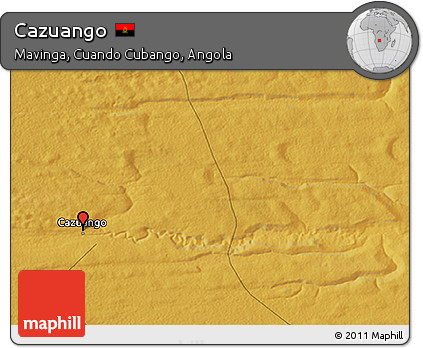 Physical 3D Map of Cazuango