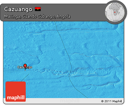 Political 3D Map of Cazuango