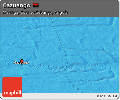 Political 3D Map of Cazuango