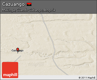 Shaded Relief 3D Map of Cazuango