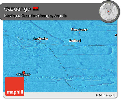 Political Panoramic Map of Cazuango