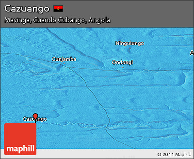 Political Panoramic Map of Cazuango