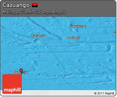 Political Panoramic Map of Cazuango