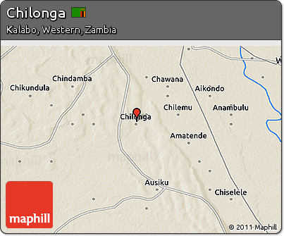 Shaded Relief 3D Map of Chilonga