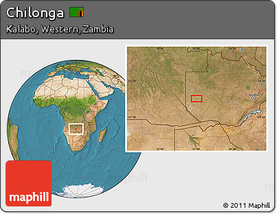 Satellite Location Map of Chilonga